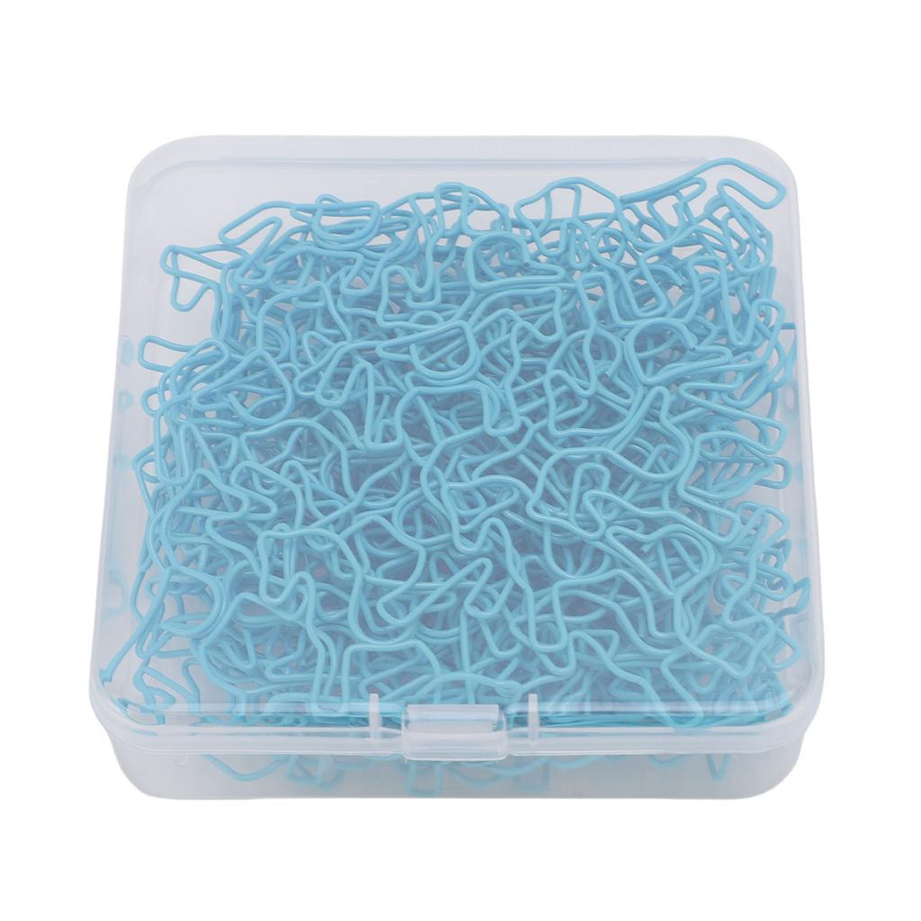 Horse Shape Paper Clips Multifunctional Cute Iron Horse Shaped Bookmark Clips with Transparent Box