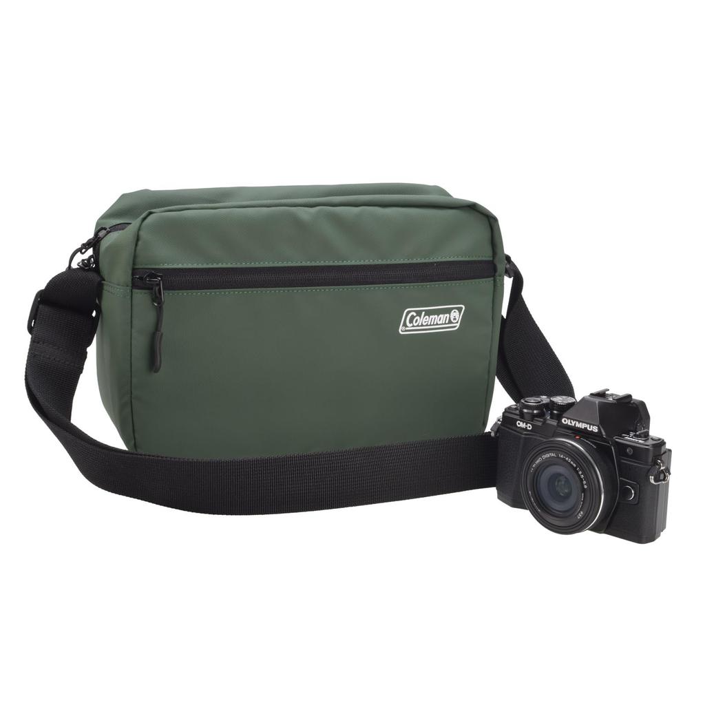 Etsumi Coleman Camera Bag Coleman Mini Shoulder Bag 2 Green [Etsumi] & 3.6L [Back Pocket, Dividers] VCO-8767