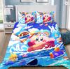 Boys Girls Kirby 3D Duvet Cover Pillowcases Single Double Queen Bedding Set Gift