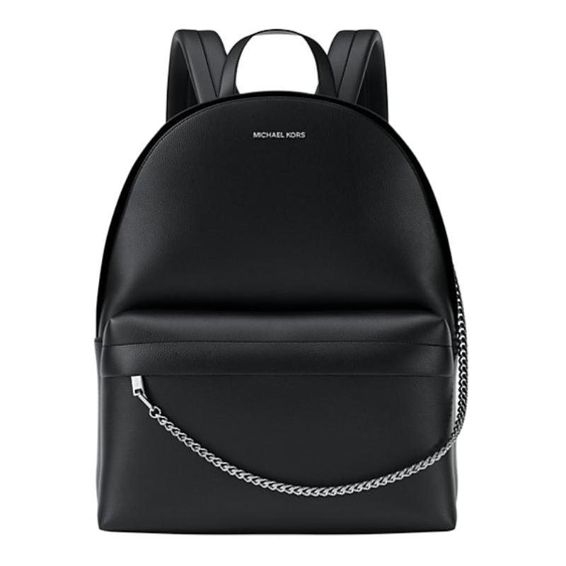 MICHAEL KORS Slater Silver Hardware PU Backpack Large Women s Black чёрный