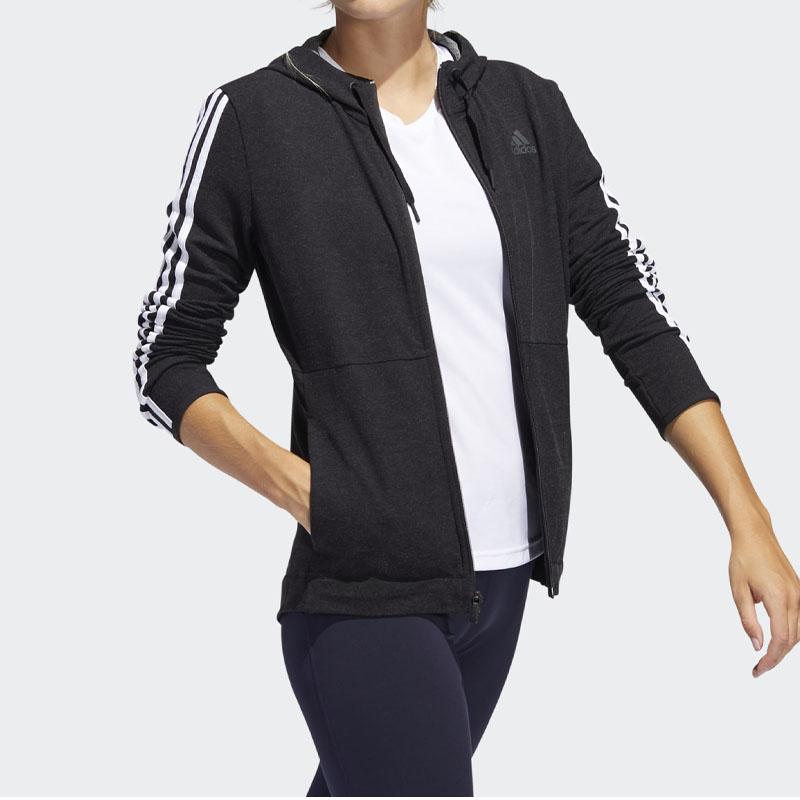 Adidas Training Sports Jacket Women Outerwear Black FJ7316