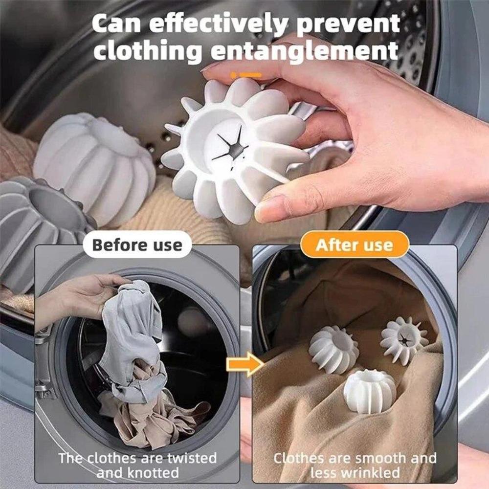 10pcs Silicone Laundry Balls Clothes Stain Removal and Knot Prevention Cleaning Ball Reusable Pet Hair Remover Cleaner Tools