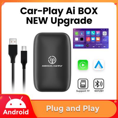 Wire To Wireless Carplay Android Auto Adapter USB Plug and Play Car Intelligent Systems Ai BOX Support Netflix YouTube Spotify