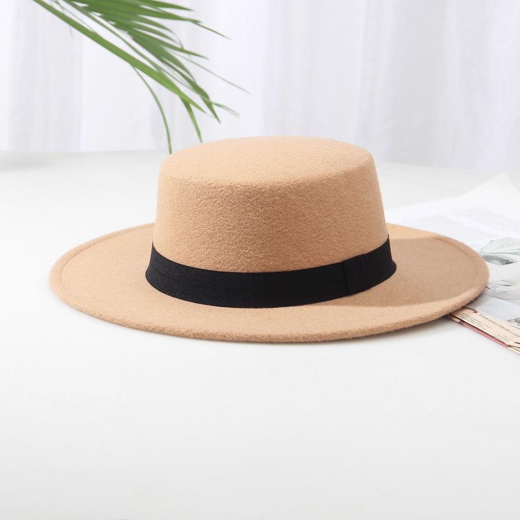 Wool Top Hat Women'S Autumn And Winter Extended Brim Hat French Retro Warm Jazz Hat Manufacturer