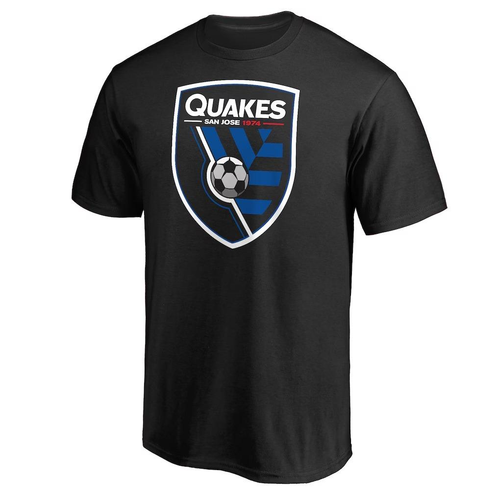 San Jose Earthquakes Black Primary Logo Casual Tshirt Luxury Brand Unisex Top M