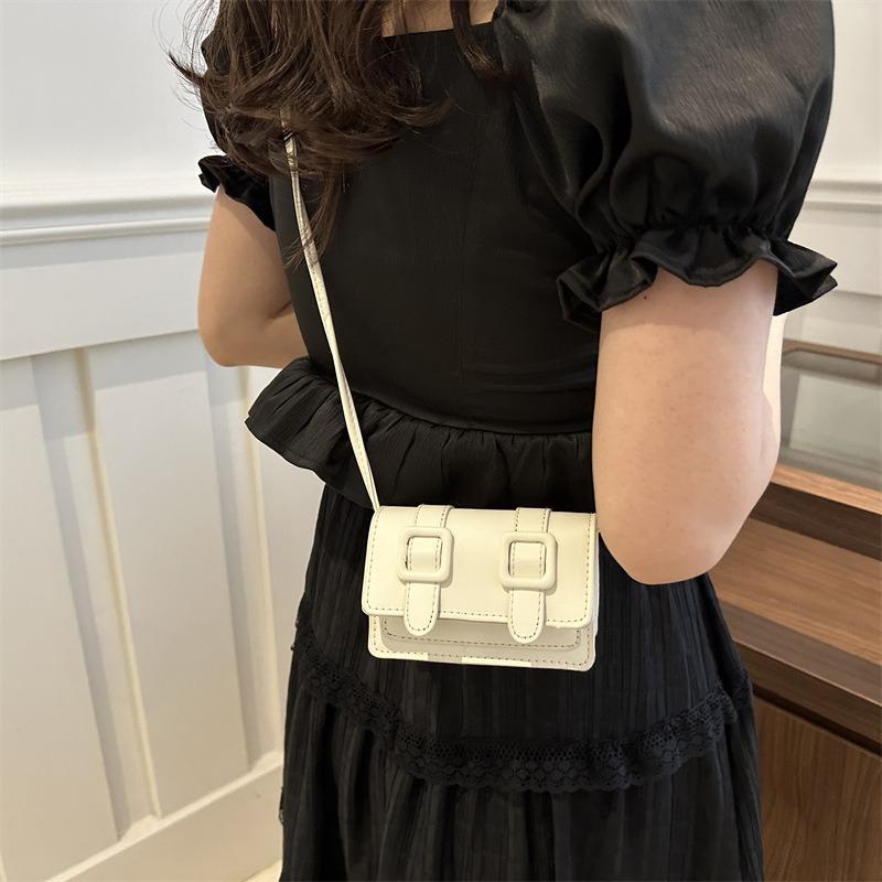 Small Bag Women's Summer New Trend Niche Shoulder Bag Simple Small Square Bag Retro Casual Messenger Bag Women