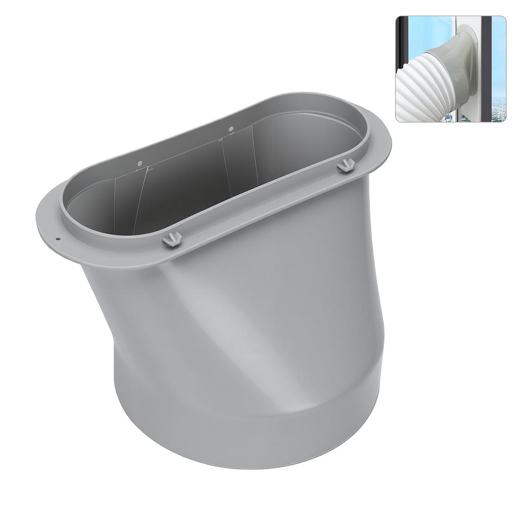 Portable AC Hose Oval Vent Adapter 5.9 Inch AC Hose Window Sealing Plate Connector for Mobile Conditioner