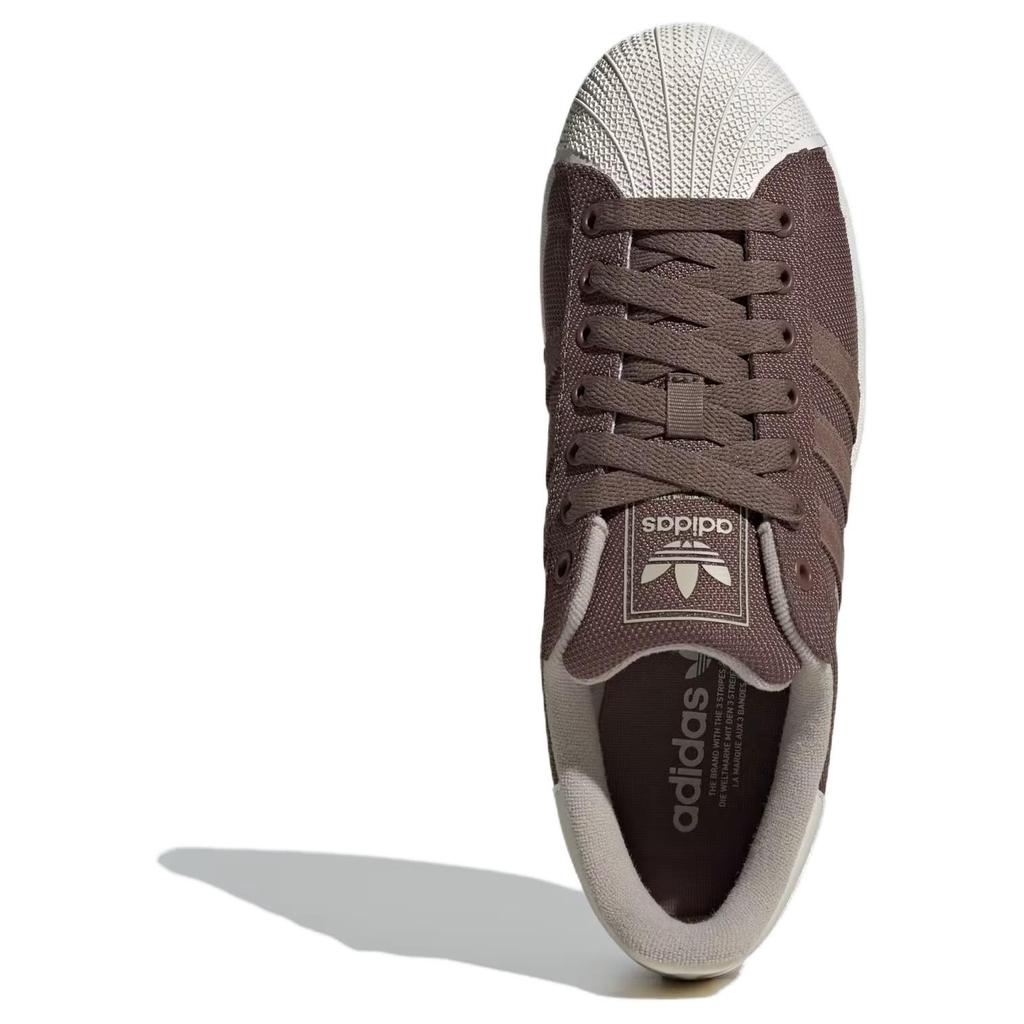 Adidas Originals Superstar 2 Skateboard Shoes Unisex Dark Brown White JQ3184