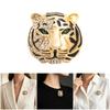 Broche Animale Vintage Corsage Aspect Alliage Métallique Finition Détails Strass pour Style Veste ou Foulard