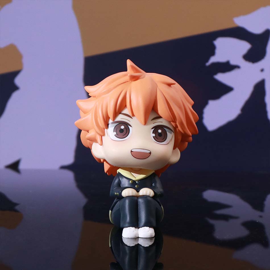 10cm Anime Haikyuu Figure Hinata Shoyo Tobio Kageyama 2pcs Set Action Figural Doll Toy Car Kawaii Decoration PVC Model Kids Gift