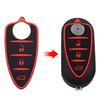 Carcasă cheie telecomandă auto cu 3 butoane, tastatură din cauciuc pentru Alfa Romeo 156/159 /mito/giulietta/gt/4c