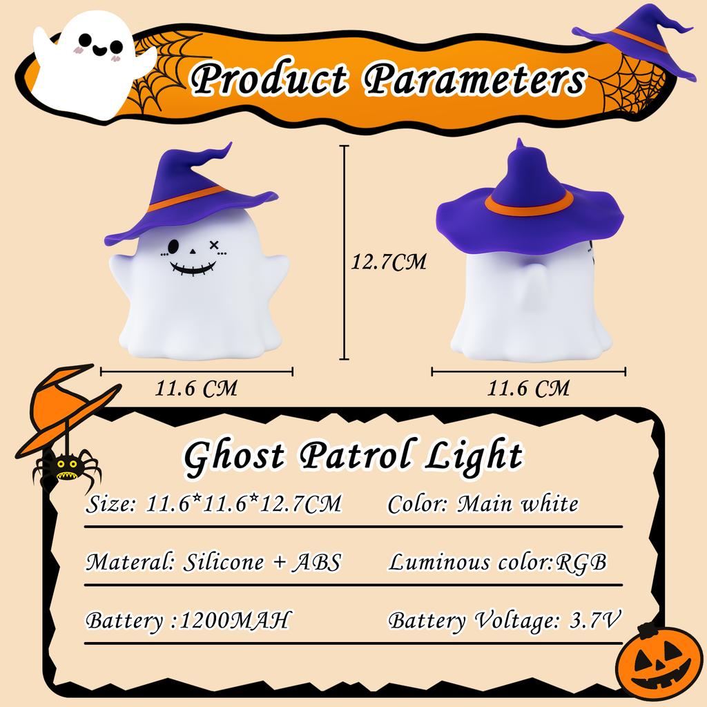 Halloween Best Gift Night Light Rechargeable As Childrens And Adults Party Holiday Interior Decoration
