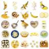 50-Piece Banana Style Waterproof Stickers Set for DIY Water Bottles and Journals
