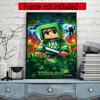 Minecraft 5D Diamond Painting Round Diamond Rhinestones Mosaic Diamond Embroidery Wall Paintings Rhinestones Gift Frameless