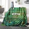 Vintage Birthday Celebration Blanket Personalized Name Soft Warm And Versatile For Sofa Bed Office And Travel Machine Washable Comfortable In All