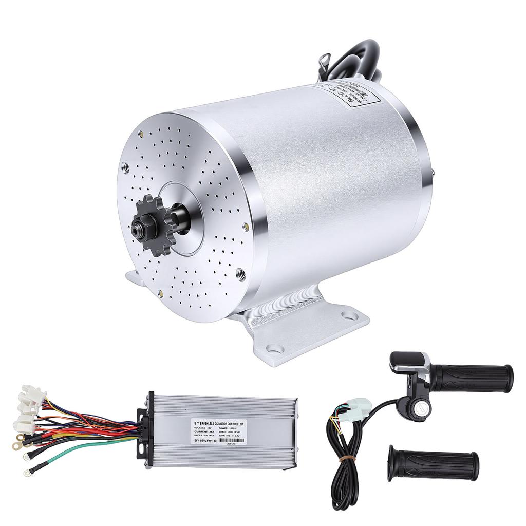 Elektrisches Bürstenloser DC-Motor-Kit 2000W Motor 4500 U/min Hochgeschwindigkeits-Controller LCD-Leistungsanzeige und Gasgriff für Go
