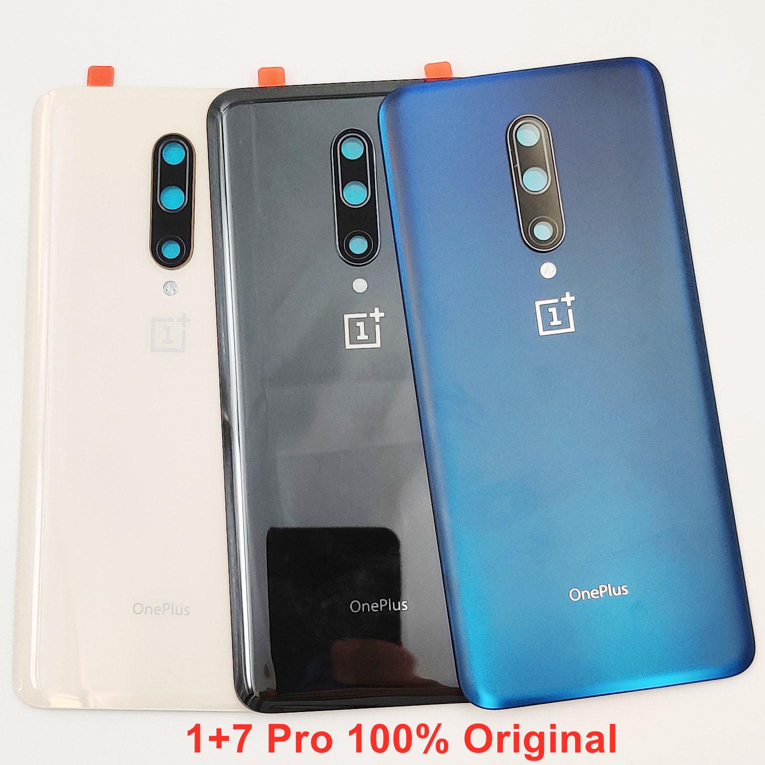 

Стекло Gorilla Glass для OnePlus 7 Pro, 100% оригинал, новый жесткий аккумулятор, задняя крышка, задняя дверь + объектив камеры +