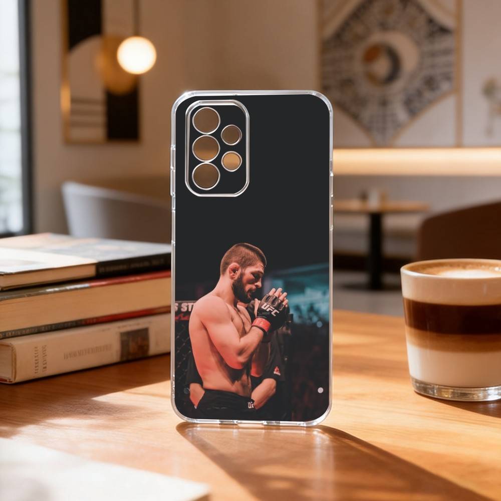 The Eagle Khabib Nurmagomedov  Phone Case Transparent Silicone Soft For Samsung S25,S24,S21,S22,S23,S30,Ultra,S20,Plus,Fe
