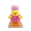 Adorable Duck Plush Toy With Funny Hairstyle Soft Stuffed Animal Pillow For Kids