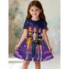 Cute Polka Dot Bow Dress for Girls Casual Short Sleeve Dress Comfortable Girls Clothes Summer Tops Children's Clothing