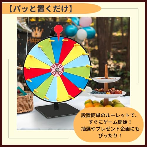 Ideamall Roulette Tischplatte Party Lotterie Rouletterad Drehend Ausstellungsfest Event