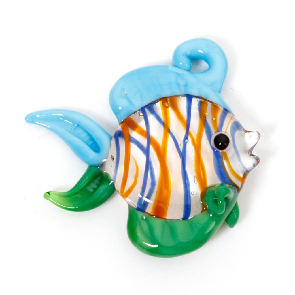 1PCs 3D Lampwork Ocean Charms For Jewelry Making Tropical Fish Animal Tiny Statue Ornaments Aquarium Decor DIY Necklace Pendant