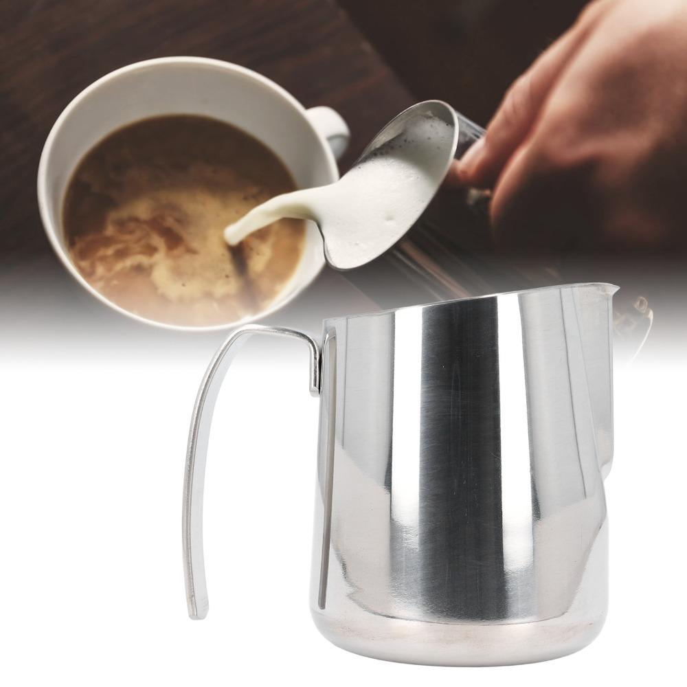 Clear Scale Coffee Steaming Pitcher Slant Spout Latte Art Pitcher Cappuccino Making