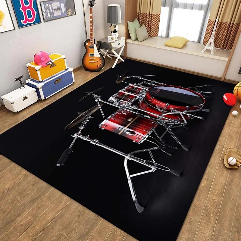 Record CD Creative Carpets Vinyl Record Collection Living Room Decor Area Rugs Music Theme Floor Mat for Bedroom Gamer Room Dorm