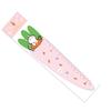1 Stück Niedlicher Karotten-Hase Kawaii Schreibwaren Cartoon-Zeichnung Geschenk Koreanisch Büro Schule Kätzchen Gerade Kunststofflineal