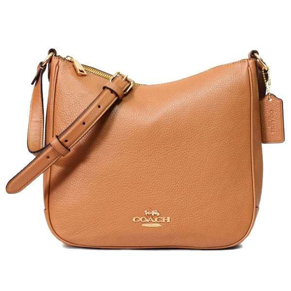 

Pebble Leather Ellie File Bag Crossbody Crossbody Shoulder Bag Light Saddle CU960 [Coach] [Item] коричневий
