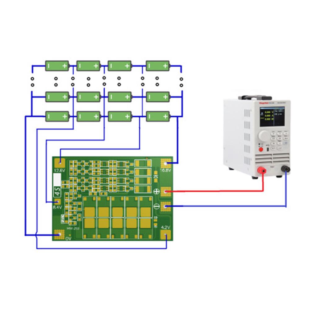 3S/4S 5A 10A 20A 25A 40A Li-ion Lithium Battery Charger Protection Board 18650 BMS For Drill Motor DC 12.6-14V Balance Enhance