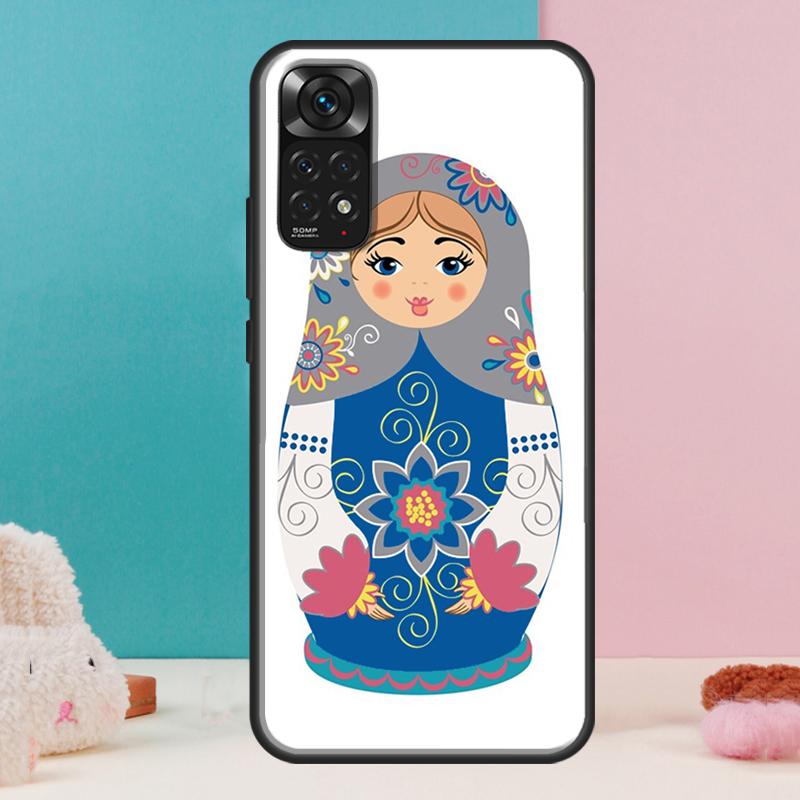 Russian Nesting Doll Case For Xiaomi Redmi Note 13 12 Pro 14 11 9 10 9S 10S 11S 12S Redmi 14C 13C 10C 12C Cover