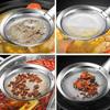 2pcs 304 Stainless Steel Grease Skimmers Spoon Fine Mesh Colander For Efficient Foam Removal Cooking Accessories