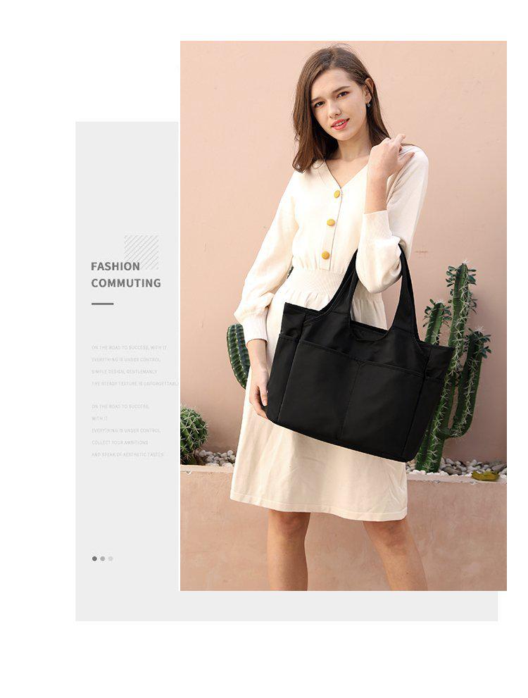 Geantă Tote de Călătorie Elegantă pentru Femei din Nailon Ușor - Geantă de Mână cu Capacitate Mare și Versatilă