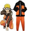 Naruto Uzumaki Niños Niño Disfraz de Halloween Anime Cosplay Traje Chaquetas Pantalones Conjunto Completo