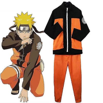 Naruto Uzumaki Dětský Chlapecký Halloweenský Kostým Anime Cosplay Kostým Up Bundy Kalhoty Celá Sada