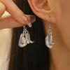 Personalized Western Cowboy Hat and Boot Pendant Stud Earring for Women Fashion Jewelry Minimalist Accessories