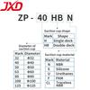 JXD ZP-H Large Flat Rib Vacuum Suction Moulded Rubber Stopper 80mm NBR Oil-Resistant Woodworking MDF Board Logistics Palletizing