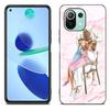 Baby Mom Girl Boy mramorové pouzdro pro Xiaomi Mi 11 Lite NE 11i 10T 11T Pro A2 A3 Lite POCO F3 M3 M4 C31 X3 Pro NFC GT černý kryt