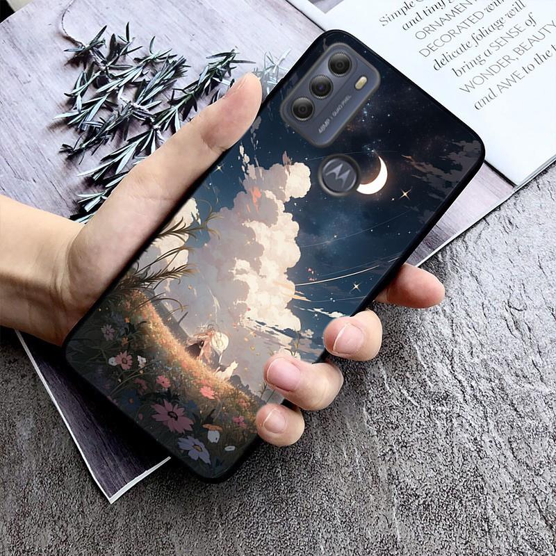 Anime Landscape Art Phone Case For Moto Edge 50 40 Pro Edge 40 30 Ultra Neo Fusion G Power G Stylus G Play E32 E20 E40