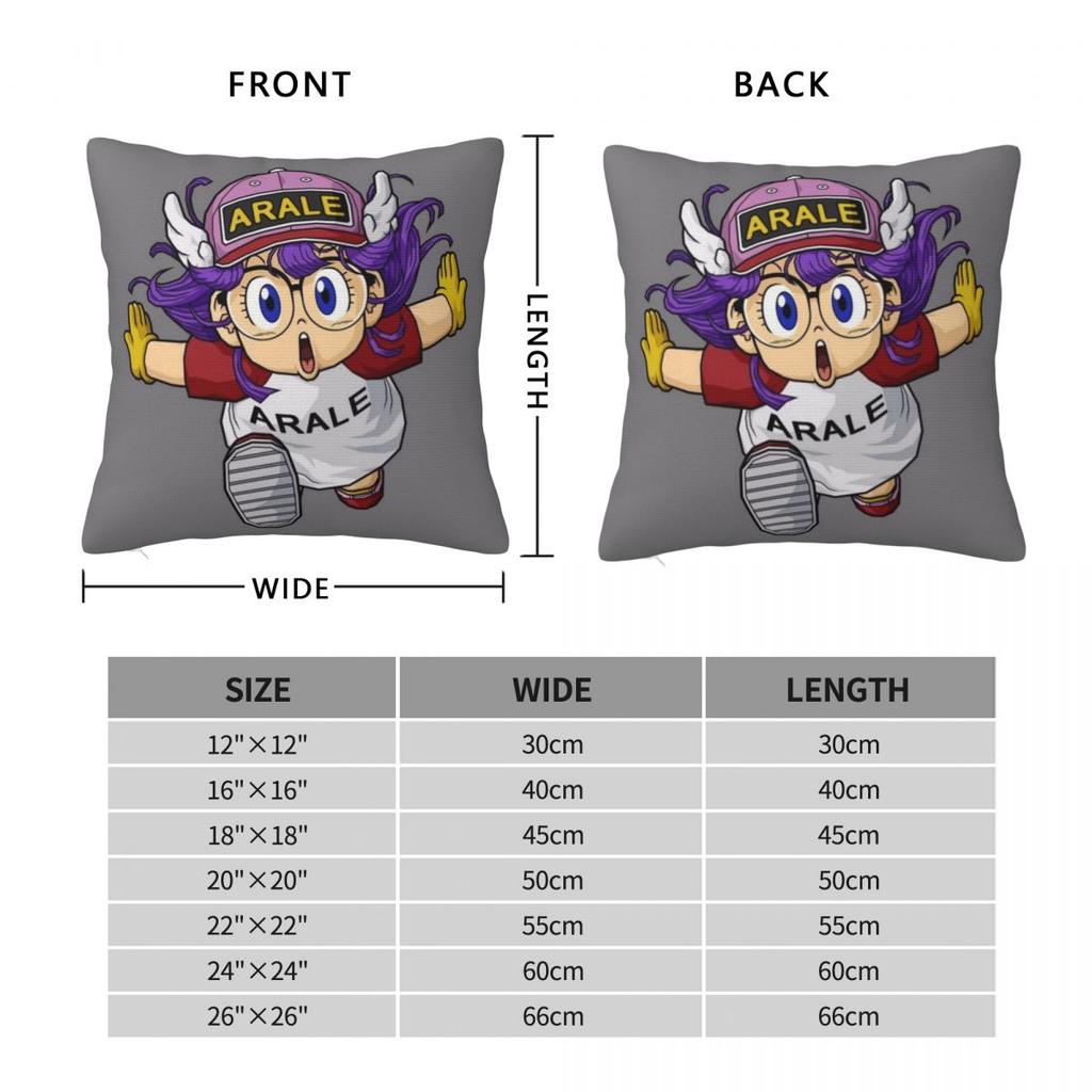 Arale Unchi-Kun Square Pillowcase Cushion Cover Pillow Case Throw Pillow Cover For Home Sofa Living Room