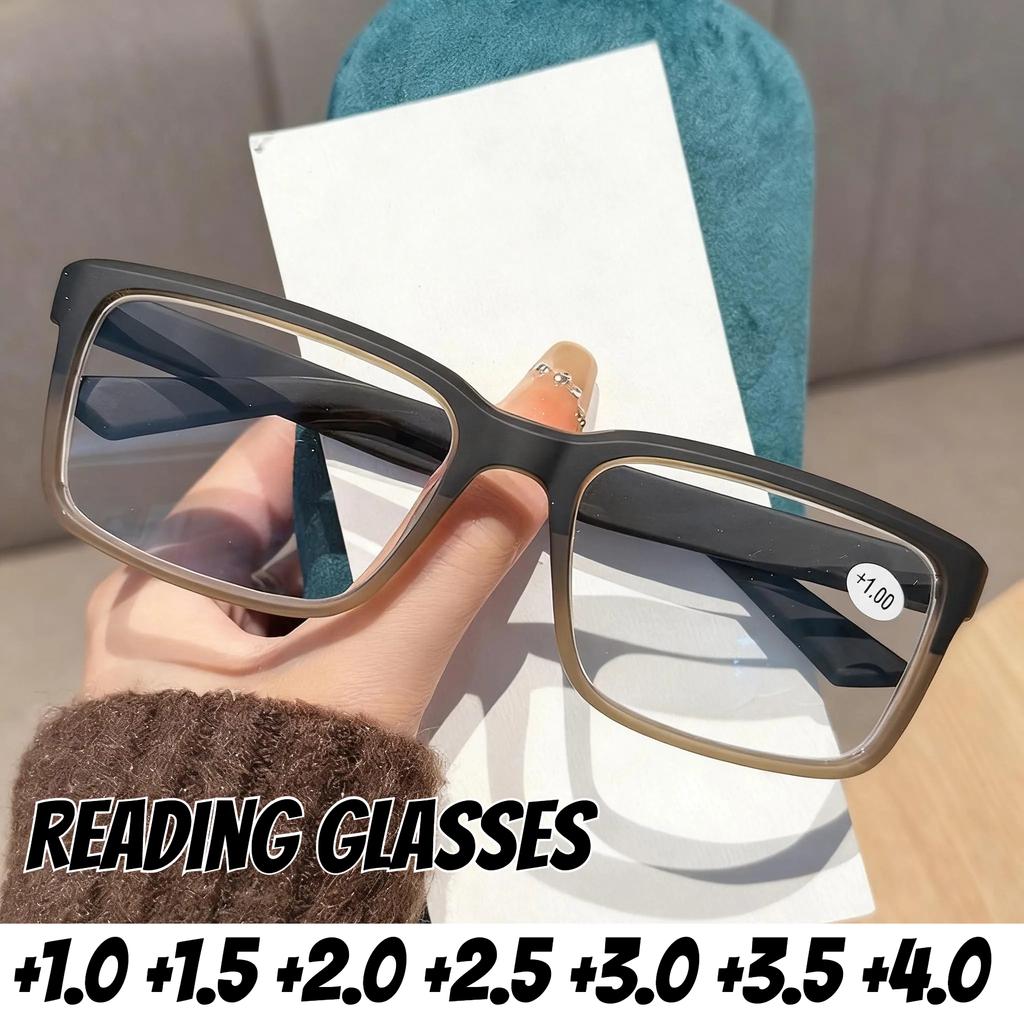 New Full Frame HD Anti Blue Light Reading Glasses Men Women Fashion Trend Luxury Farsightedness Glasses +3 0 +3 5 +4 0
