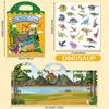 Children's Interactive Sticker Book: Creative Scene Handbag with Jelly Stickers and Cognitive Puzzles