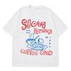 Slow Mornings Graphic Tshirts Trendy Coffee Club Tshirt Retro Coffee and Croissant T Shirt Breakfast Club Cotton Casual Tees