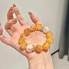 Yellow Phantom Quartz Bracelet - Natural Crystal Large Bead with Light Luxury Fashion Style.