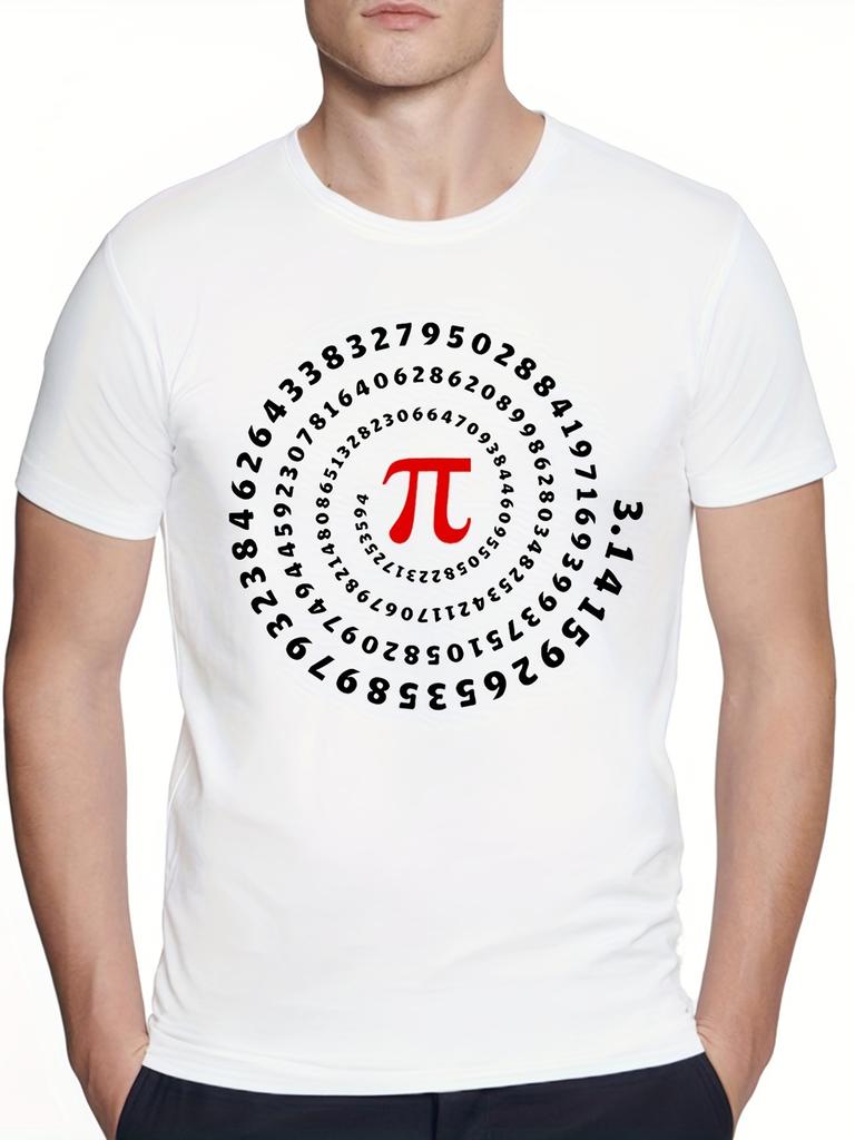Funny Find X Math Various Pattern Print Men's T-shirt, Graphic Tee Men's Summer Clothes, Men's Outfits