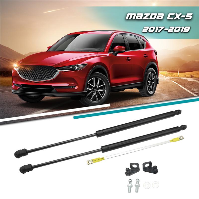

2pcs Front Bonnet Hood Strut Lift Support Bars Gas Spring Dampers Rod For Mazda CX-5 CX5 KF 2017 2018 2019 Car Accessories чёрный