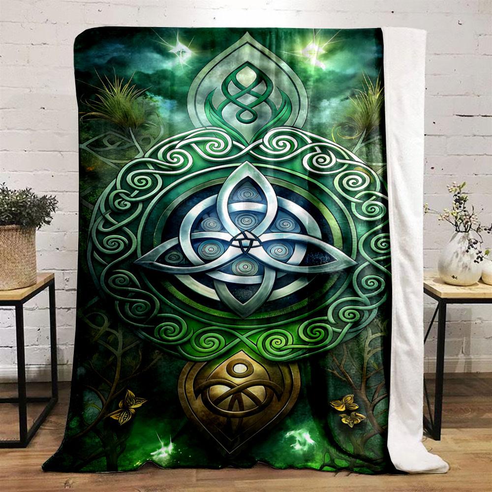 Keltisches Knotenmuster Decke Schlafzimmer Decke für Wohnzimmer Sofa Mittagspause Weicher Überwurf für Freundes Festival Geschenk