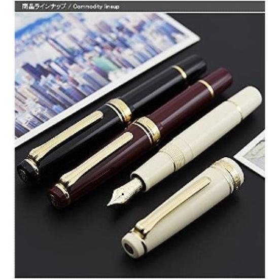 Sailor Professional Gear Slim Mini Ivory-Color Medium Fine Nib 11-1303-317 with Converter