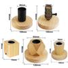 Retro Vintage Table Lamp Wood E27 Base Night Light Fixture Switch EU Plug For Bedroom Bedside Desk Lamp Floor Decor Multiple